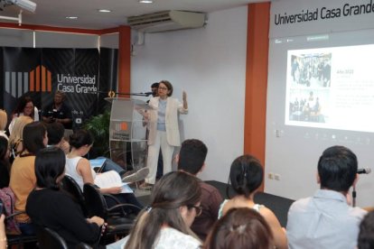Se realizó en el auditorio de la Universidad Casa Grande.