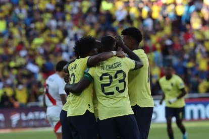 Toda la celebración de Ecuador con el gol de Enner Valencia.