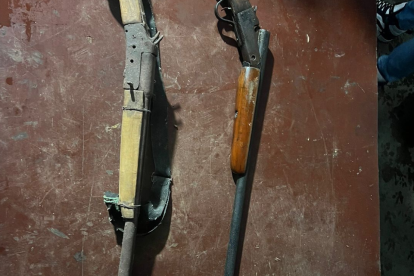 Armas incautadas.