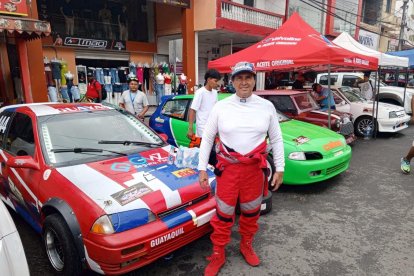 Galo Moncayo, un ‘duro’ de las competencias de autos.