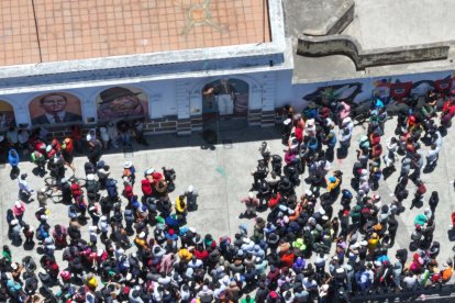 El sujeto fue llevado desde la comunidad de Juan Montalvo hasta el centro de Cayambe