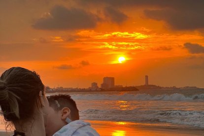 Karime Borja y su hijo