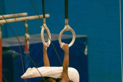 Dylan Salguero en plena competencia.