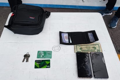 Esta es la evidencia que encontraron a los sujetos.