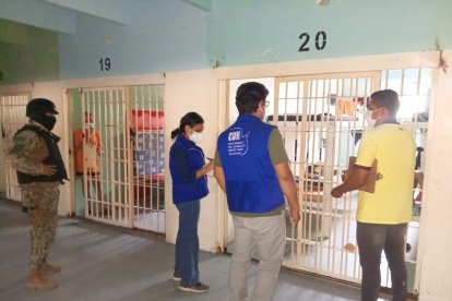 Una delegación del CDH visitó las instalaciones de la Penitenciaría del Litoral.
