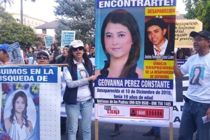 Los padres de Geovanna no han parado de buscarla desde que desapareció, hace más de 14 años.