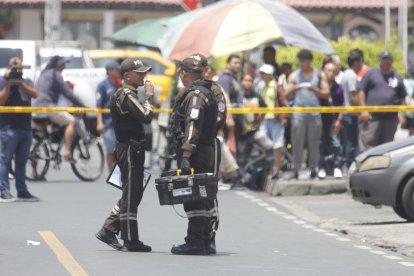 Los agentes determinaron que se utilizó un revólver.