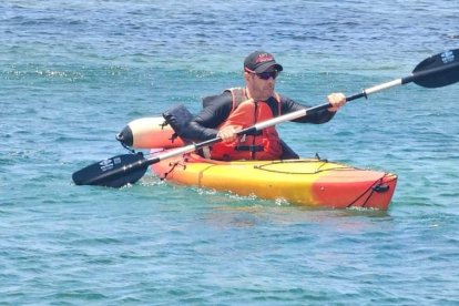Este año el deportista incluyó en su reto deportivo a las Islas Galápagos, así como otros deportes de aventura, como el kayak.