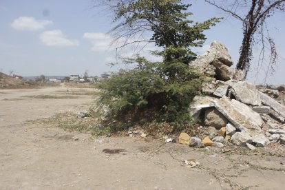 El sitio del hallazgo, en el noroeste de Guayaquil.