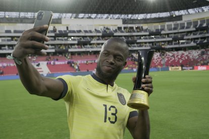 Enner Valencia el goleador de Ecuador que estará ante Paraguay.