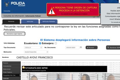 El prófugo tenía una boleta de captura vigente, por asesinato.