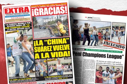 Verónica ‘La China’ Suárez era portada de EXTRA, los únicos desde en los interiores de la Penitenciaría del Litoral.