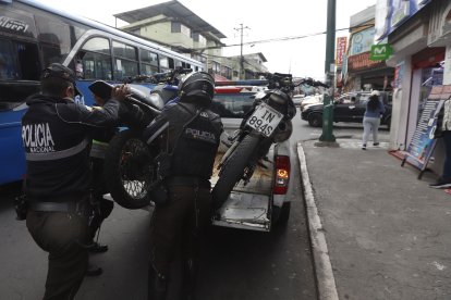 La Policía realiza constantes operativos en la capital.