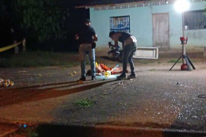 Las pericias se hicieron en tres escenarios que dejó esta matanza en Patria Nueva.