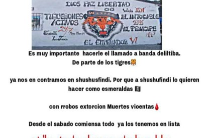 Este panfleto empezó a circular en redes sociales.