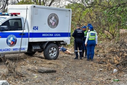 El cuerpo del joven quedó tendido a un lado de la vida.