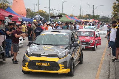 Alvaro Quimí llegó desde Machala a competir en Parque Samanes.