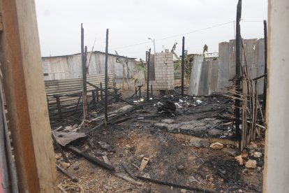 La casa donde residia la menor y su conviviente.