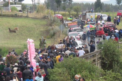 El tránsito colapsó en los alrededores del funeral.