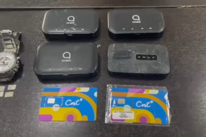 Routers para internet y tarjetas SIM fueron halladas en las celdas del CPL Guayas no. 5.
