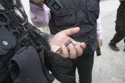 Las evidencias que encontraron los miembros de la Policía Nacional.