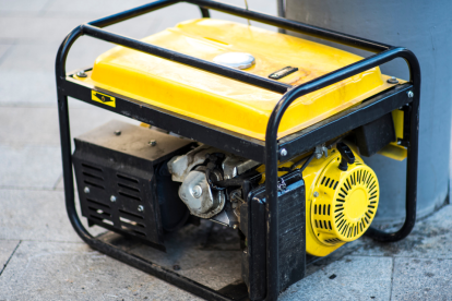 Un ejemplo de generador eléctrico pequeño.