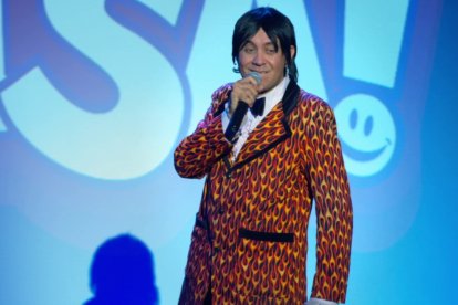 Así lucia sin máscara el comediante Kompayaso.