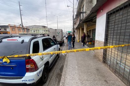 La policía llegó al lugar donde se registró el hecho de sangre.
