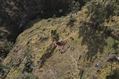 En este predio de la parroquia Juan Montalvo fue localizada Ana Luisa Cabezas.