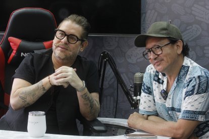 David Reinoso y Francisco Pinoargotti en una entrevista con EXTRA.