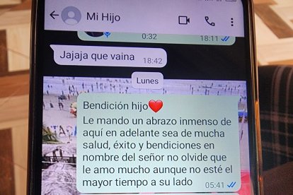 El último mensaje que le envió la madre a su hijo futbolista.