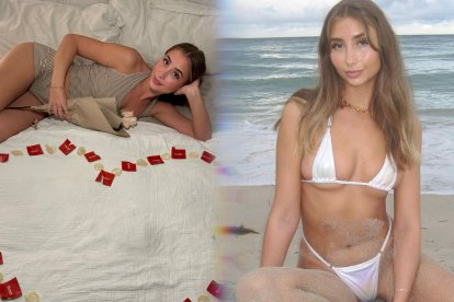 La habitación repleta de condones usados con los que Lily Phillips se fotografió.