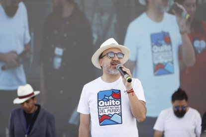 El alcalde de Quito se pronunció durante el evento de Récord Guinness.