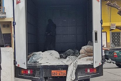 Así tenían a los cadáveres.