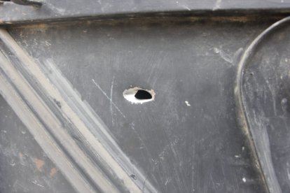 Quedaron los indicios del ataque armado en Bastión.