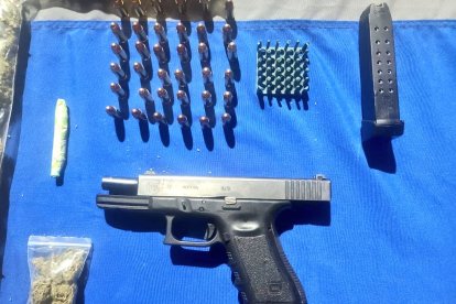 Esta evidencia fue incautada a los presuntos integrantes de Los Lobos, en Quito.