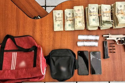 Las evidencias que se decomisaron en el sitio.