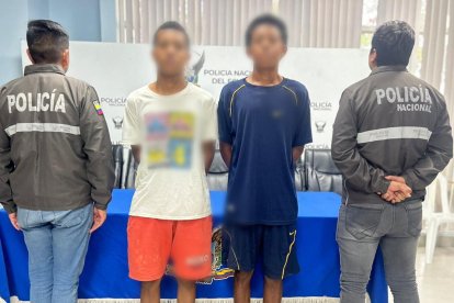 Los delincuentes fueron puestos a órdenes de las autoridades.