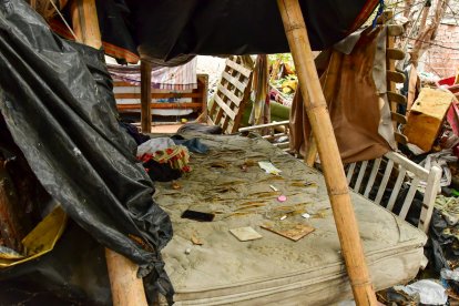 El lugar sería usado por personas en situación de calle.