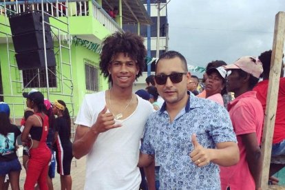 Marco Angulo en su natal Rioverde.