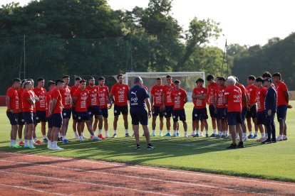 Paraguay se entrena para medir a Argentina.