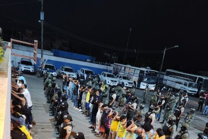 65 detenidos en operativo, en Durán.