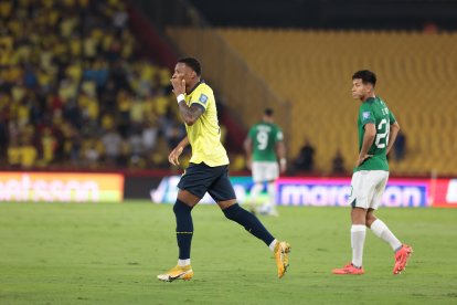 Gonzalo Plata se mando un doblete ante Bolivia.