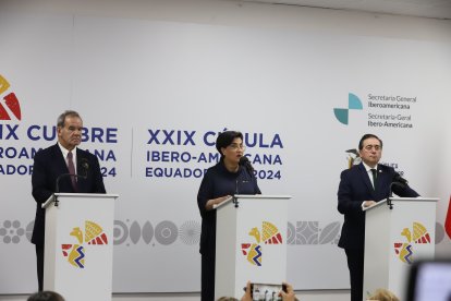 La canciller Gabriela Sommerfeld destacó los puntos en común entre los países de Iberoamérica, aunque no hay claridad sobre la firma de la Declaración de Cuenca.