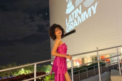 Yilda Banchón es una cantante guayaquileña que estuvo invitada a los Latin Grammy 2024.
