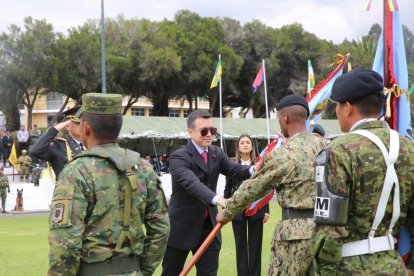El presidente Daniel Noboa estuvo presente en la ceremonia realizada en el Fuerte Militar Epiclachima.