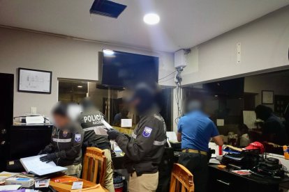 El operativo estuvo liderado por la Unidad Antilavado de Activos de la Fiscalía de Ecuador.