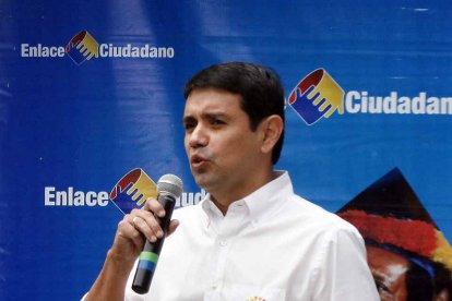 Walter Hipólito Solís Valarezo durante sus gestiones como ministro.