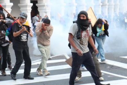 El Centro Histórico de Quito es lugar fijo de protestas.