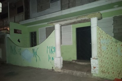 En esta casa estaba retenido el hombre.